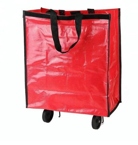 Shopping bag with wheels